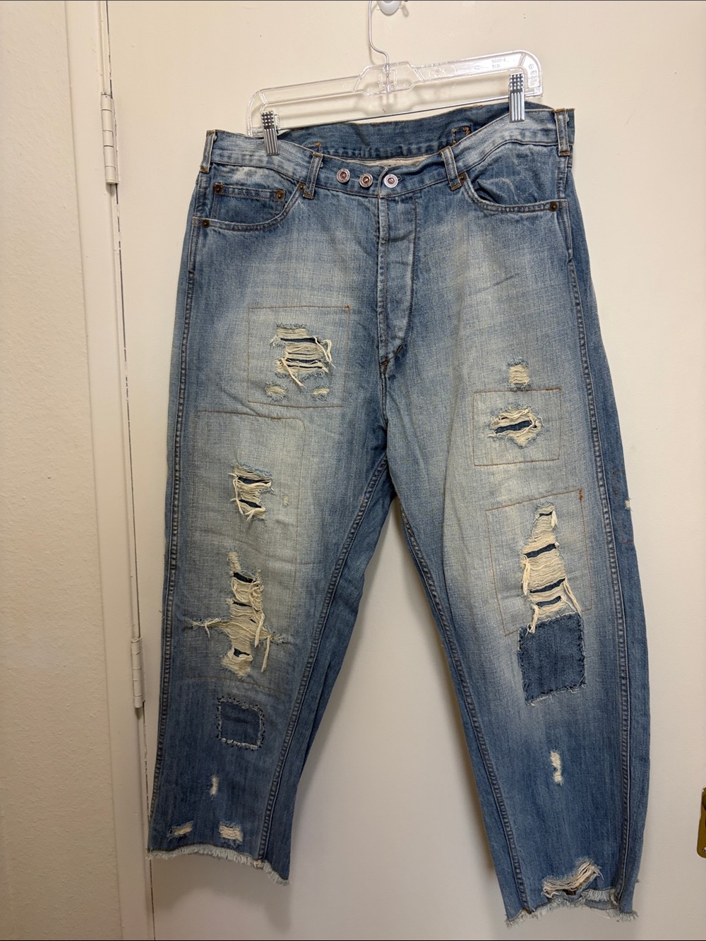 Magnolia Pearl Light Blue Distressed Relaxed women’s Jeans